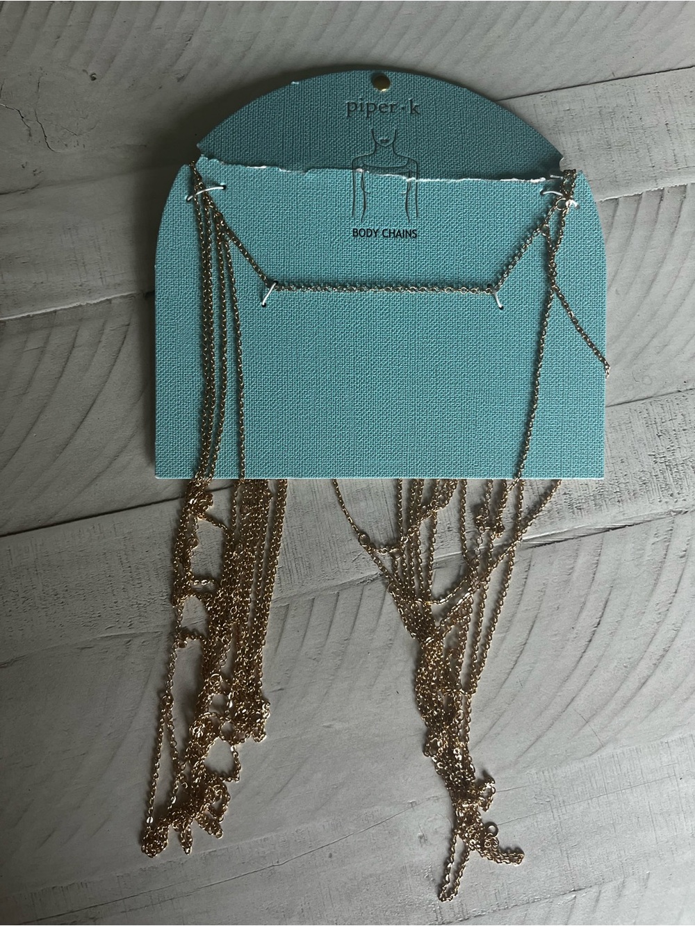 Piper-k Gold Layered Body Chain